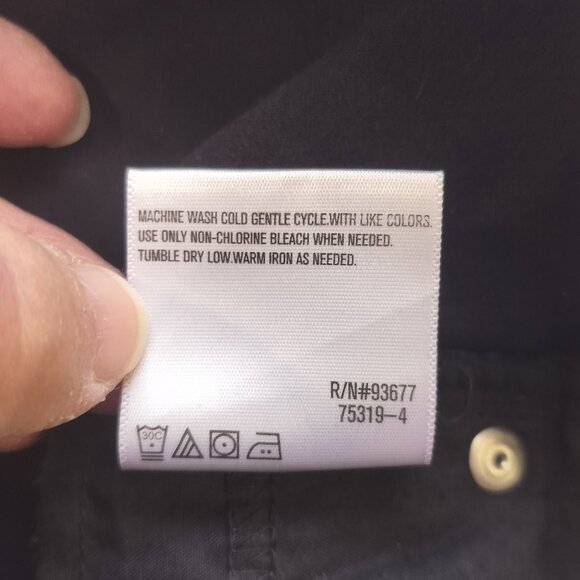 LIZ CLAIBORNE Corduroy Pants Size 14 Black Classic Fit Skinny #Office #Casual - Picture 5 of 9